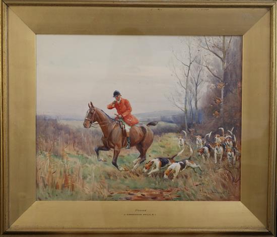 John Sanderson-Wells (1872-1955) Drawing the gorse and Found 14 x 21in. & 15 x 18.5in.